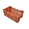 Bac gerbable - 23L - 500x300x200 mm - fond ajouré, parois ajourées - Noir - réf. BF5320-9050