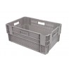 Bac gerbable emboîtable - 60L - 600x400x320 mm - fond ajouré, parois ajourées - Vert - réf. PV6432-0040