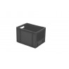 Bac Europe - 25L - 400x300x275 mm - fond plein, parois ouvertes - Vert - réf. E4327-41P1SP