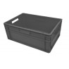Bac Europe - 47L - 600x400x240 mm - fond plein, parois ouvertes - Vert - réf. E6424-51P1SP