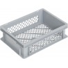 Bac gerbable norme Euro NB 10 V3 18 - 400x300x125 mm - fond et parois ajourés