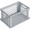 Bac gerbable norme Euro NB 20 V2 18 - 400x300x220 mm - fond plein et parois ajourées