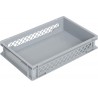 Bac gerbable norme Euro NB 24 V2 18 - 600x400x120 mm - fond plein et parois ajourées