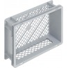 Bac gerbable norme Euro NB 10 V3 18 - 400x300x125 mm - fond et parois ajourés