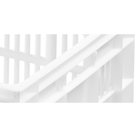Bac gerbable norme Euro ST1797P - 600x400x300 mm - fond plein et parois ajourées
