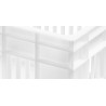 Bac gerbable norme Euro ST1797P - 600x400x300 mm - fond plein et parois ajourées