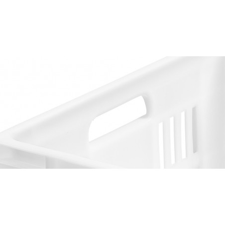 Bac gerbable norme Euro ST1797P - 600x400x300 mm - fond plein et parois ajourées