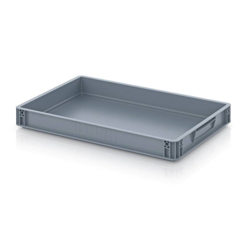 Bac Euro à parois pleines - 14 L - 600×400×75 mm