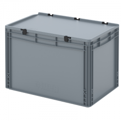 Bac Euro couvercle à charnières ED 64/42 HG - 600x400x435 mm - 88 L