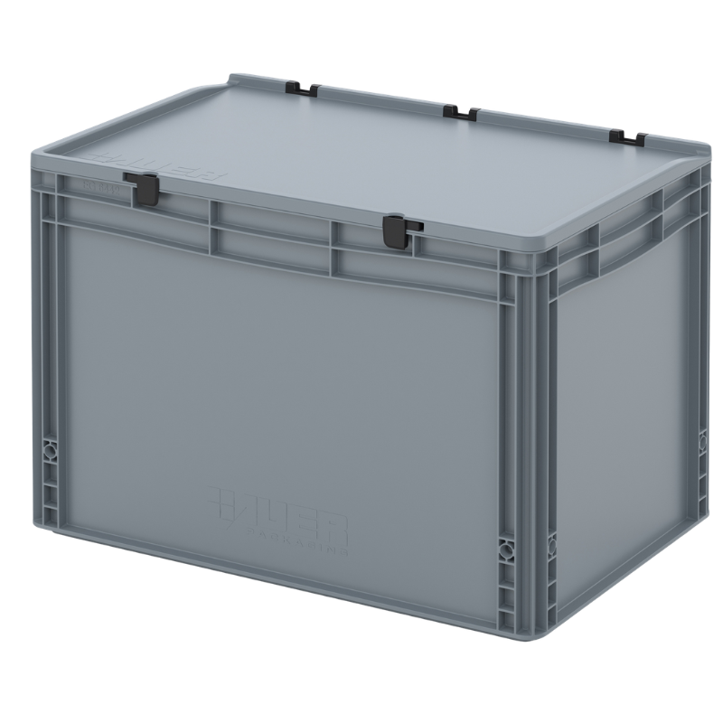 Bac Euro couvercle à charnières ED 64/42 HG - 600x400x435 mm - 88 L