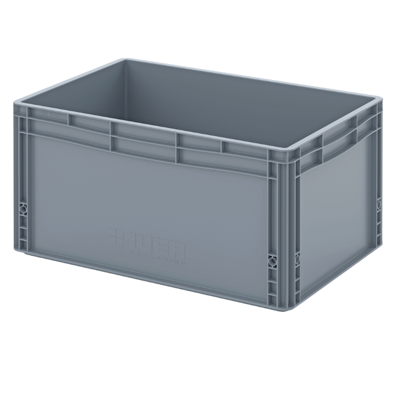 Bac Euro à parois pleines - 66 L - 600×400×320 mm