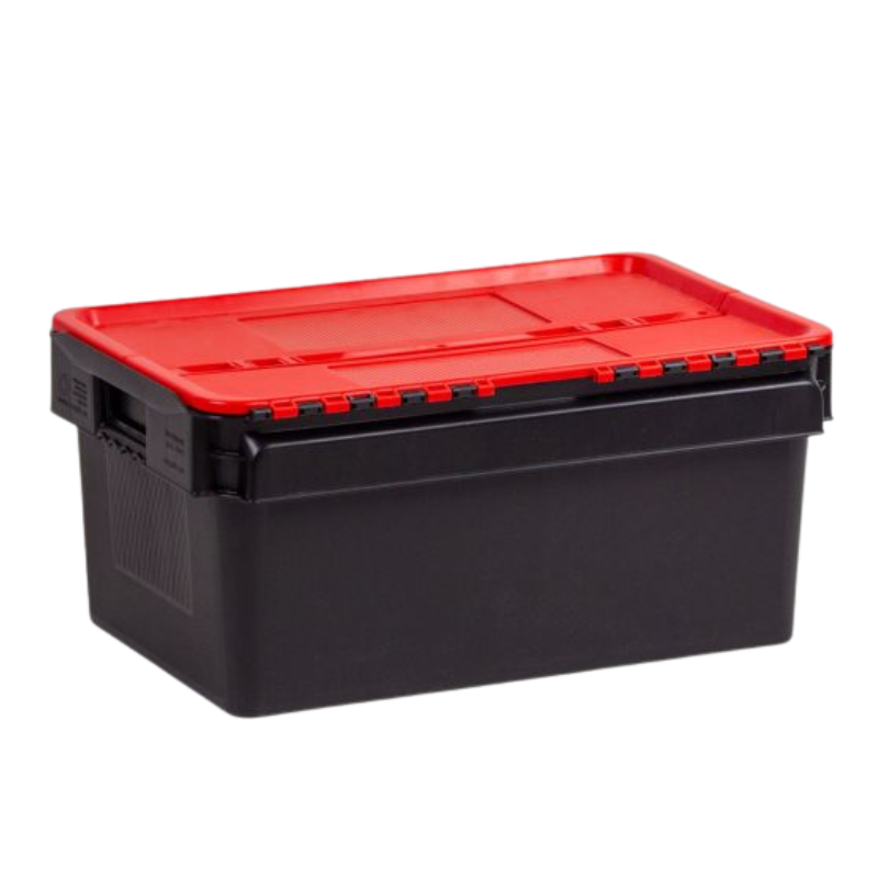 Bac navette charge lourde avec couvercle - 45 L - 600×400×275 mm