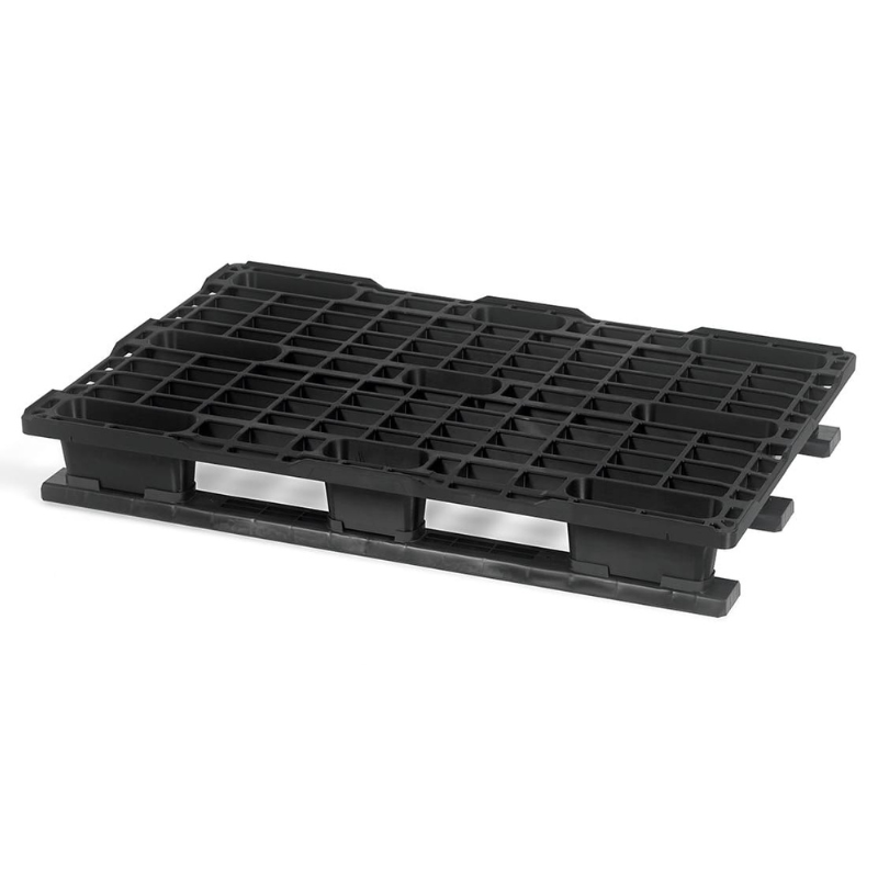 Palette plastique rackable 1200×800×150 mm - charge 2500 kg