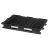 Palette plastique rackable 1200×800×150 mm - charge 2500 kg - Réf. SF800NL/7-99-ASS