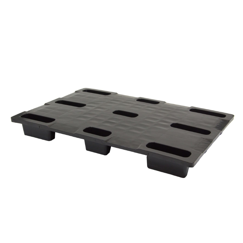 Palette Packpal pleine emboîtable 9 pieds SF 800 NL/P - 1200x800x150 mm Noir