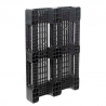 Palette Packpal SF 800 PES ajourée 3 semelles Noir - 1200x800 Gamma Wopla