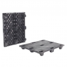 Palette plastique emboîtable 1200x1000 Noir - 3000 kg statique