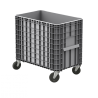 Conteneur haut 400 L ref. 1425 C - 4 roulettes Ø 125 mm
