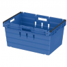 Bac Euronorm gerbable emboîtable à parois et fond pleins - 58 L - 600×400×300 mm - Réf. BE6430-1040