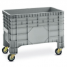 Conteneur compact 285 L ref. 1425 B - 4 roulettes Ø 100-125 mm