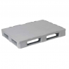 Palette plastique hygiénique 3 semelles à patins - 1200×1000×165 mm - Réf. SF1000HYG/3/7-BLEU