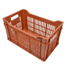 Bac plastique ajouré gerbable fond ondulé BF5327-9020