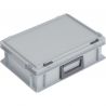 Valise plastique 400x300 mm gerbable avec couvercle – Série PC disponible en 11L, 15,5L et 19,9L