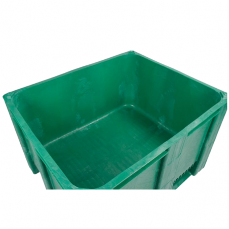 Caisse palette 630 L Vert- 1200x1000x760 alimentaire