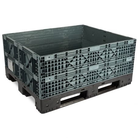 Réhausses palettes plastiques pliables MOD BOX avec couvercle – 800x600, 1200x800 et 1200x1000 mm