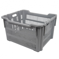 Bac à pain gerbable emboîtable ajouré – 625 x 500 x 360 mm – 78 litres
