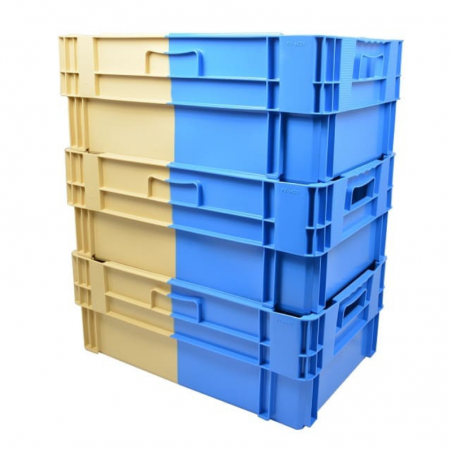 Bac gerbable emboîtable bi-color – 600 × 400 × 183 mm – 34 L
