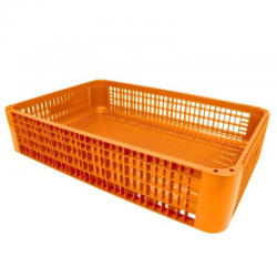 Caisse de transport volailles – bac à poulets ajouré grand volume 1160 x 758 x 255 mm