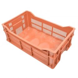 Caisse agricole fond plein ondulé rouge brun 500 x 300 x 180 mm – 20,5 litres