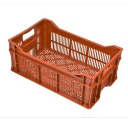 Caisse agricole ajourée 500 x 300 x 200 mm – 23 litres – avec ou sans poignées