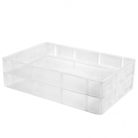 Bac à pâtons translucide 600 × 400 mm – 15 L | PPHD alimentaire