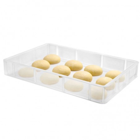 Bac à pâtons translucide 600 × 400 mm – 15 L | PPHD alimentaire