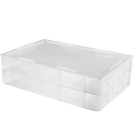 Couvercle pour bac à pâtons 600 × 400 mm en PEHD alimentaire