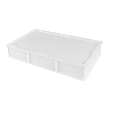 Couvercle pour bac à pâtons 600 × 400 mm en PEHD alimentaire