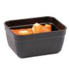 Boîte hermétique rectangulaire noire avec couvercle – lot de 10 – 0,4 ou 0,95 L