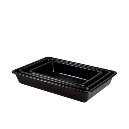 Bac plat alimentaire noir – 3, 5 ou 8 litres
