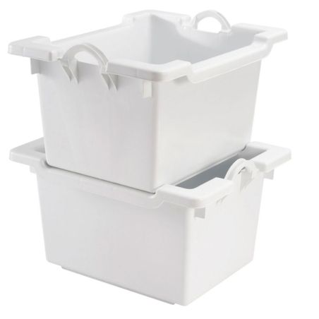Bac comporte grand volume empilable et emboîtable – 60 ou 100 litres
