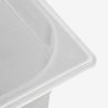 Bac Gastronorme GN 1/1 HACCP 13 L avec couvercle – lot de 2