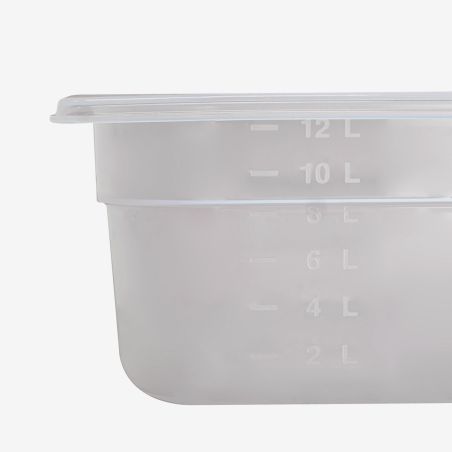 Bac Gastronorme GN 1/1 HACCP 13 L avec couvercle – lot de 2