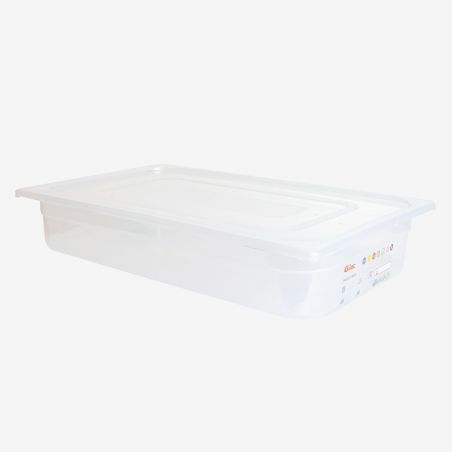Bac Gastronorme GN 1/1 HACCP 13 L avec couvercle – lot de 2