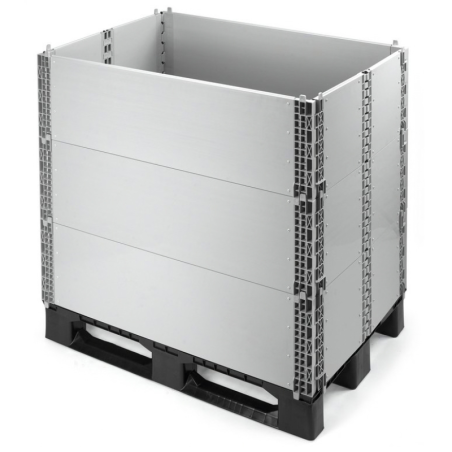 Réhausse palette plastique 800x600 pliable | SF600FB