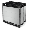 Réhausse palette plastique 800x600 pliable | SF600FB