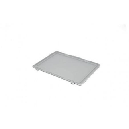 Couvercle avec 2 chanières pour bac norme europe 400x300 mm